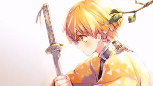 Demon Slayer Zenitsu in sonlig — Demon slayer zenitsu Muurpapier