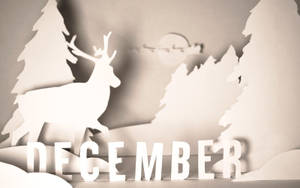 Desember Maand Kuns-agtergrond. — Dag Muurpapier