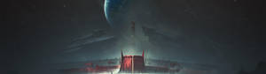 Destiny 2 Shadowkeep-vaandel-agtergrond — 3840x1080 Muurpapier