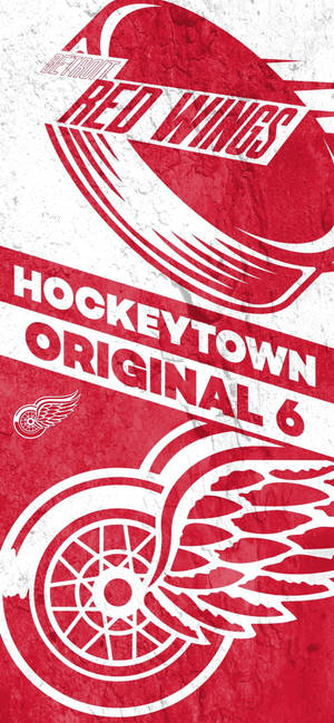 Detroit Red Wings Hockey Town muurpapier — iPhone 17 Muurpapier