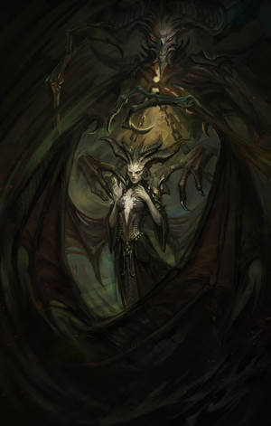 Diablo 4 Lilith klou agtergrond — Honor Pad 10 Muurpapier