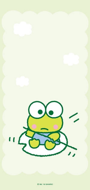 Die hartseer Keroppi plakpapier — iPhone 16 Pro Max Muurpapier