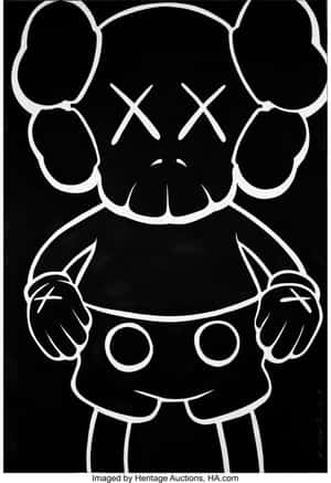 Kaws prente — Honor MagicPad 3 Muurpapier