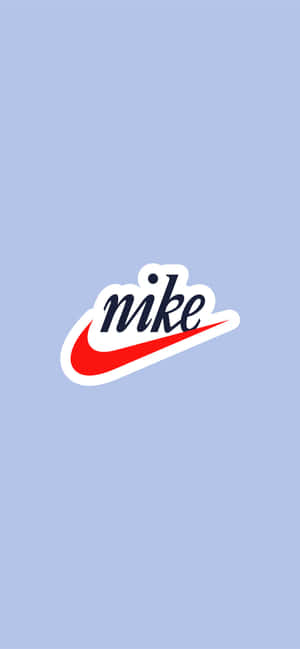 Blou Nike Logo — iPhone 17 Muurpapier