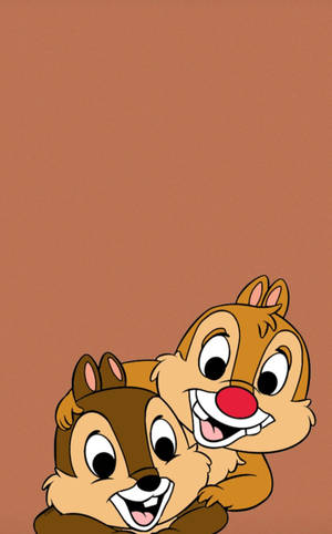 Die Klein Eekhorinkies Chip N Dale agtergrond — Galaxy Tab S9 FE Muurpapier