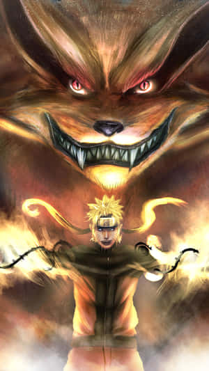 Die krag van Naruto ontketen in hierdie epiese foon-agtergrond — Naruto foon GIF Muurpapier