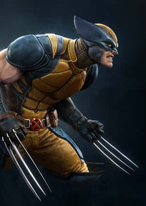 Die Kragtige Adamantium Metaal — Vivo Pad5 Muurpapier