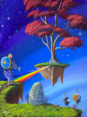 Die Mistieke Bifrost-brug van Noorse Mitologie — Galaxy Z TriFold Muurpapier