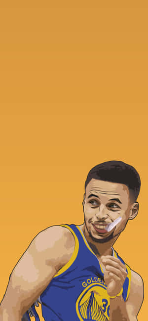 Stephen Curry Spotprent — Vivo X300 Muurpapier