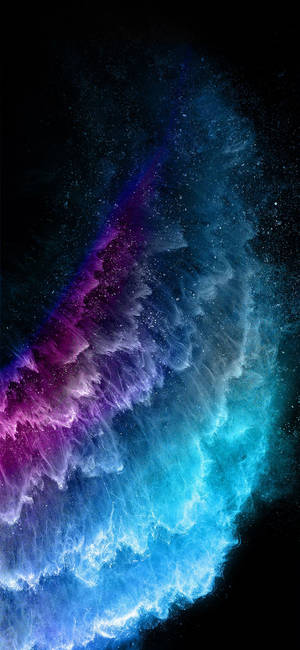 Bevredigende neon kristalle iPhone 11 agtergrond. — iPhone 11 Muurpapier