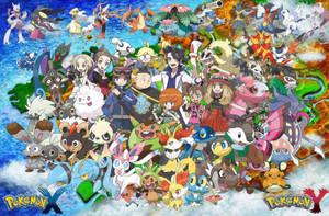 HD Pokémon Karakters lessenaar muurpapier.