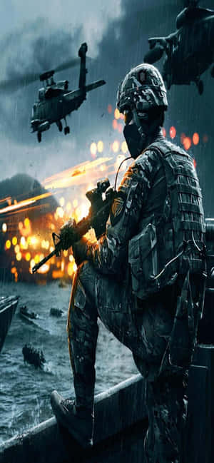 Iphone Xs Max Battlefield 4 Agtergrond — Redmi 15C Muurpapier