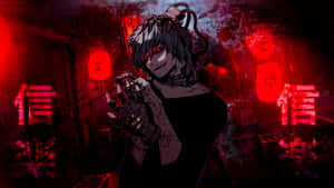 Shigaraki — Rooi Anime Muurpapier