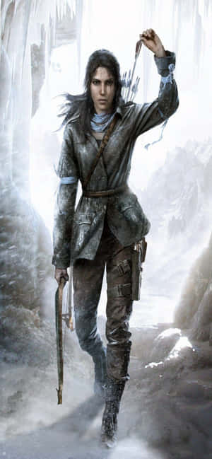 Iphone Xs Max Rise Of The Tomb Raider Agtergrond — iPhone 11 Pro Max Muurpapier