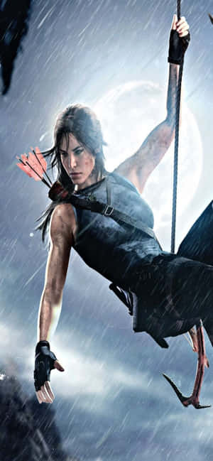 Iphone Xs Max Rise Of The Tomb Raider Agtergrond — iPhone Xr Muurpapier