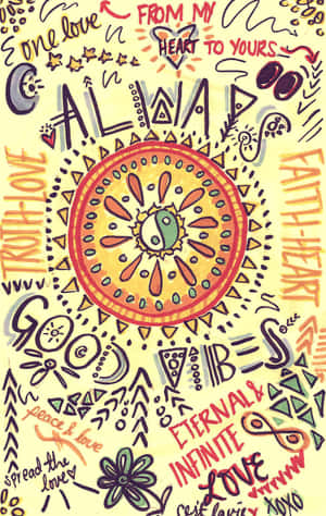 70's Hippie — Honor Pad 10 Muurpapier
