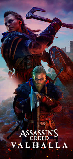 Iphone Xs Max Assassin's Creed Valhalla Agtergrond — Moto G17 Muurpapier