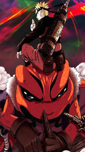 Dinamiese Naruto Uzumaki in Aksie — Naruto karakters Muurpapier