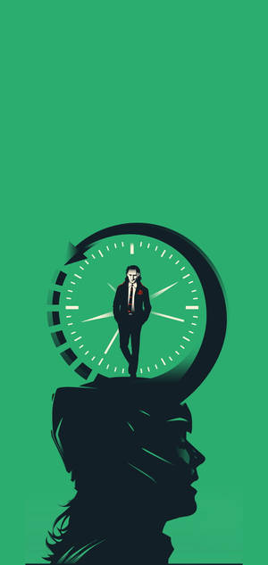 Disney Plus Loki Minimaal Agtergrond — iPhone 18 Pro Max Muurpapier