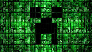 Minecraft Creeper Collage muurpapier. — 2560x1440 Muurpapier