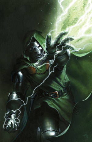 Doctor Doom Weerlig agtergrond — Honor MagicPad 3 Pro 12.3 Muurpapier