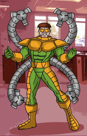 Doctor Octopus Spotprentkuns selfoon muurpapier — Lenovo Idea Tab Pro Muurpapier