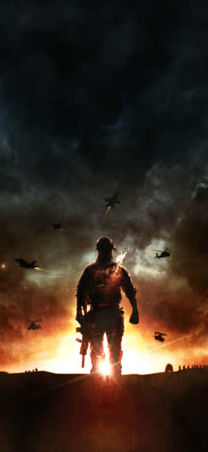 iPhone X Battlefield 4-agtergrond — Pixel 10 Pro XL Muurpapier
