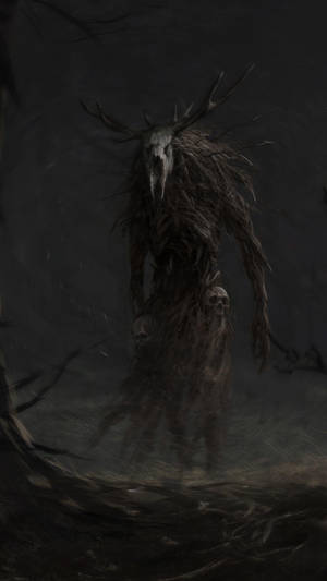 Donker Foon Gemaskerde Monster — Donker foon Muurpapier