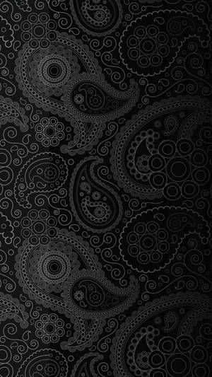 Donker Foon met Paisley Patroon — Donker foon Muurpapier