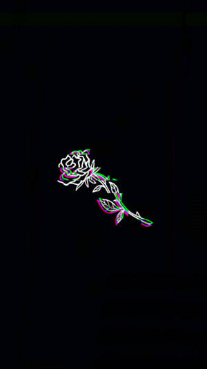 Donker Trippy Roos — Donker trippie Muurpapier
