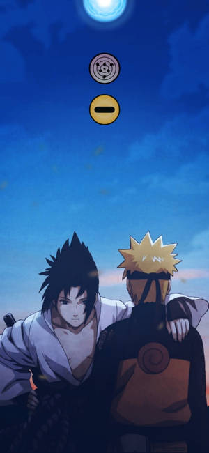 Dot Notch Naruto en Sasuke — Naruto shippuden GIF Muurpapier