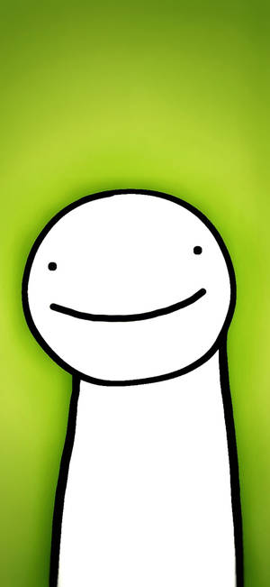 Dream SMP DreamWasTaken gesig avatar-agtergrond — iPhone 13 Muurpapier