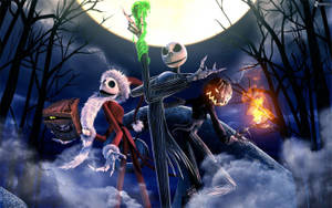 Drie Jacks uit The Nightmare Before Christmas — The Nightmare Before Christmas Muurpapier