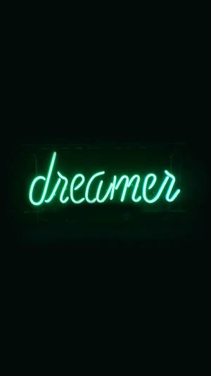 Dromer Neon Groen Estetika — Neon groen estetika Muurpapier