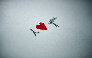 Handgeskrewe I Love You So Much — Ek is so lief vir jou Muurpapier