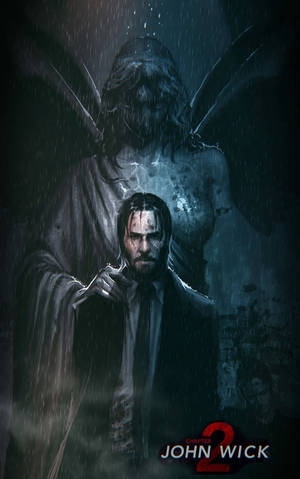 Koel HD-kuns John Wick-agtergrond — Redmi Pad 2 9.7 Muurpapier