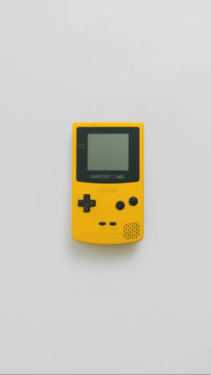 Eenvoudige Geel Game Boy Color-agtergrond — Game Boy Muurpapier