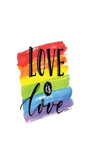 Eenvoudige Liefde Is Liefde LGBT-foon — Liefde Muurpapier
