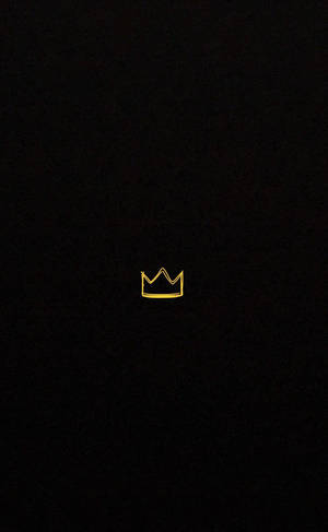 Eenvoudige Swart Geel Kroon — Xiaomi Pad Mini Muurpapier