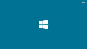 Eenvoudige Windows logo in die middel muurpapier