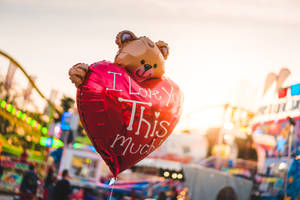 Ek Is Lief Vir Jou Hartballon — Ek is so lief vir jou Muurpapier