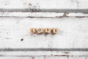 Ek Is Lief Vir Jou Houtblokkies — Ek is so lief vir jou Muurpapier