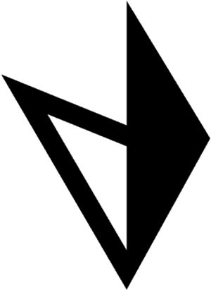 Ekso-logo abstrakte ontwerp