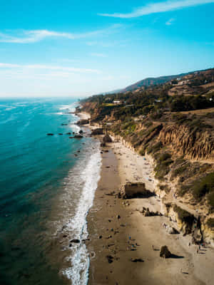 Android Malibu Agtergrond — Estetiese strand Muurpapier