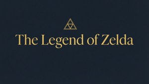 'n Minimalistiese tipografie-agtergrond vir The Legend of Zelda. — Zelda Muurpapier