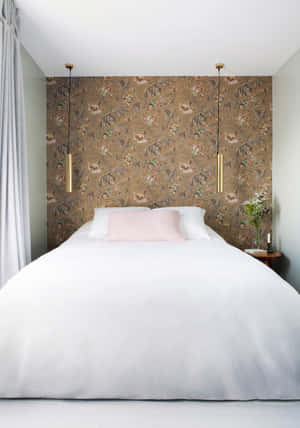 Elegante Minimalistiese Hotelkamer — Vivo Pad5 Muurpapier