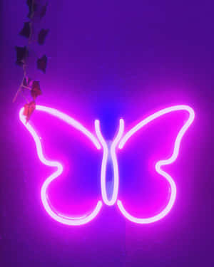 Neon Estetiese prente — Neon estetika Muurpapier
