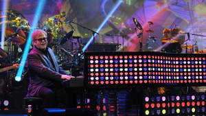 Elton John Kolpunte Klavier agtergrond — Pro Display XDR Muurpapier