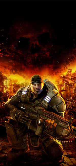 Iphone Xs Gears Of War 5-agtergrond — Samsung Galaxy S20 Muurpapier