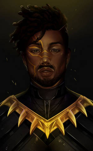 Erik Killmonger Kuns-agtergrond — Moto Pad 70 Groove Muurpapier